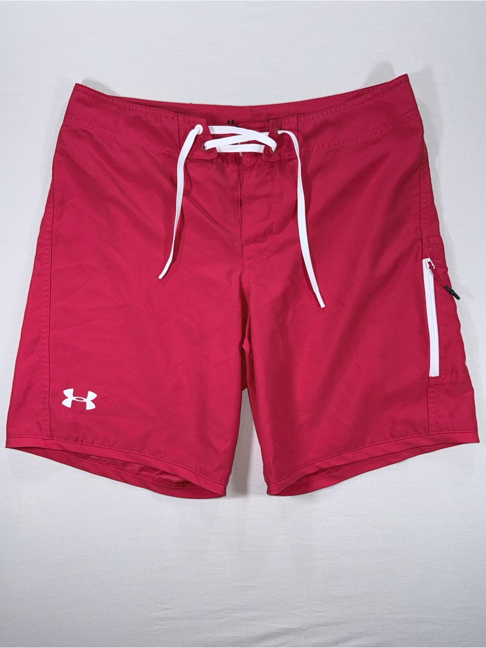 Under Armour HeatGear Shore Break Board Shorts Red 34 EUC